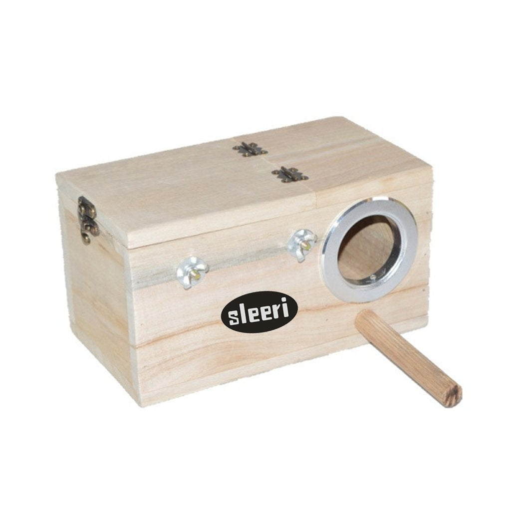 Sleeri Ring Bird Parrots Breeding Box Nest Box Diy Kits Peony Tiger Birds Nest Parrot Cage Fitting Nesting Lock