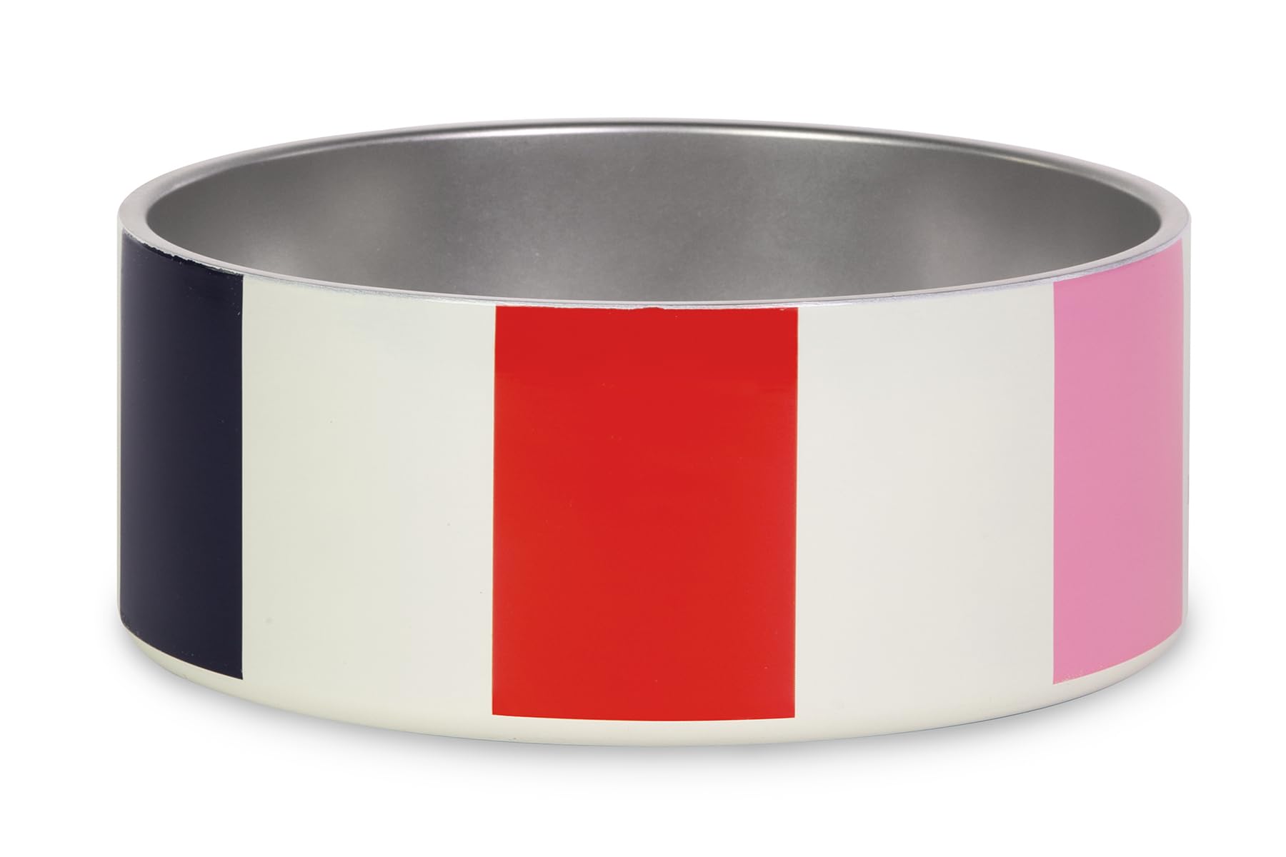 kate spade new york Dog Dish for Food and Water, Stainless Steel Bowl with Non-Slip Base, 2 Cup (16oz) Capacity, Small Pet Food 