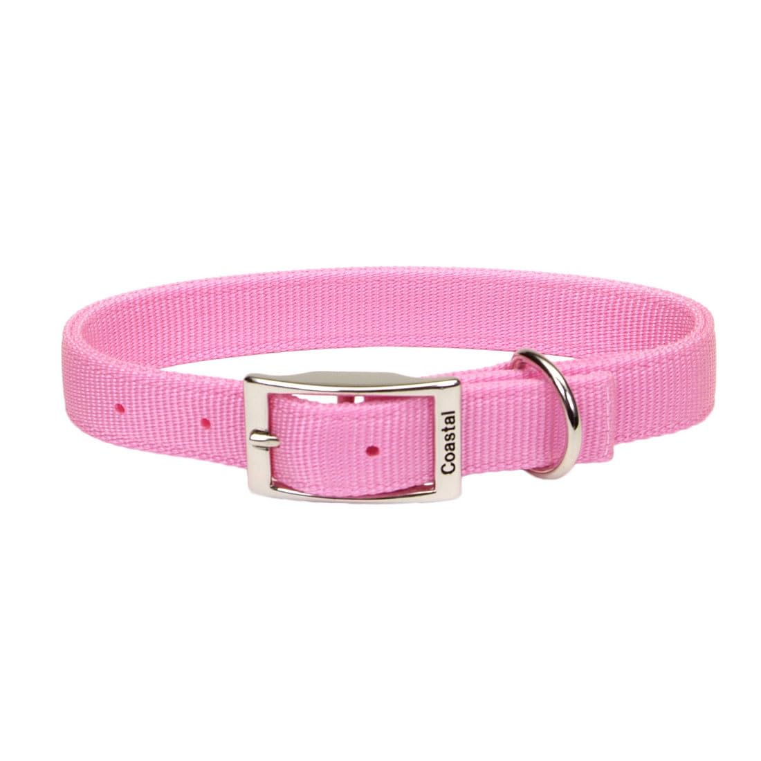 Coastal Pet - Double-Ply Dog Collar, Pink Bright, 1' X 22'