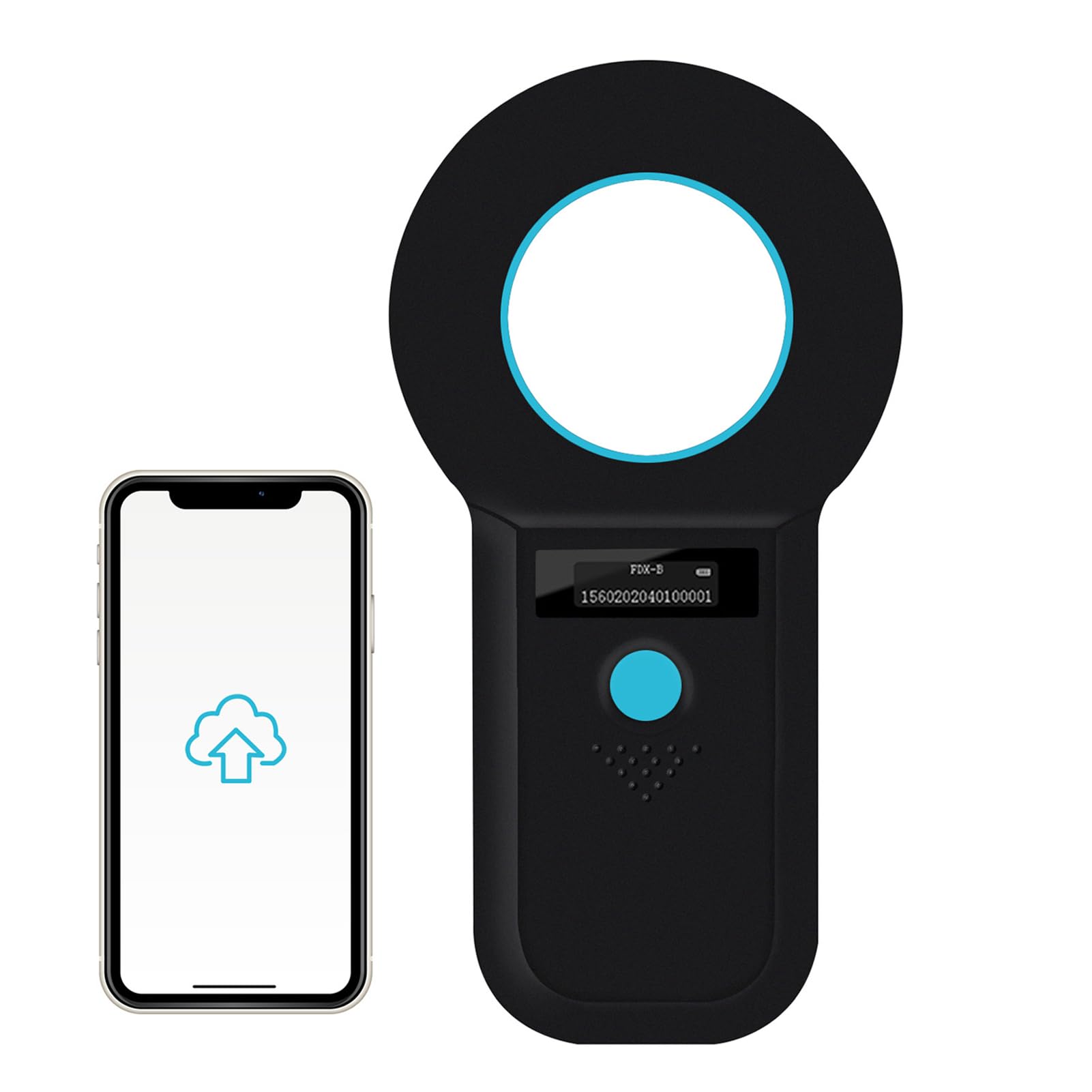 Smoostart Bluetooth Microchip Scanner - 1000 Records, Huge Data Storage, PC & Mobile Upload, FDX-B/EMID Compatible, Enhanced Speed & Distance