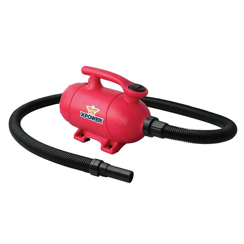 XPOWER B-2 2 HP Pro-at-Home 2-in-1 Pet Force Dryer & Vacuum, Pink, 13 x 9 x 6