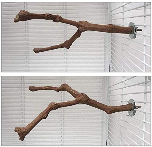 2Pcs Bird Perch Toys, Cage Accessories, Made By Natural Wild Grape Vine Wood, Perches For Parakeets Cockatiel