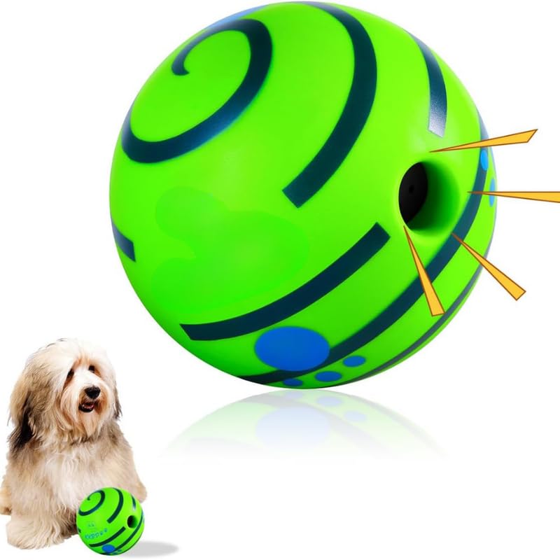 Dog Trust Wobble Giggle Ball for Dogs, Wiggle Ball Dog Toy, Interactive Dog Toys for Small/Medium/Large Dogs, Fun Giggle Sounds 