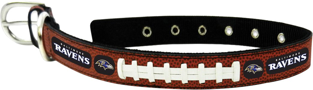 Nfl Baltimore Ravens Classic Leather Football Collar, Toy