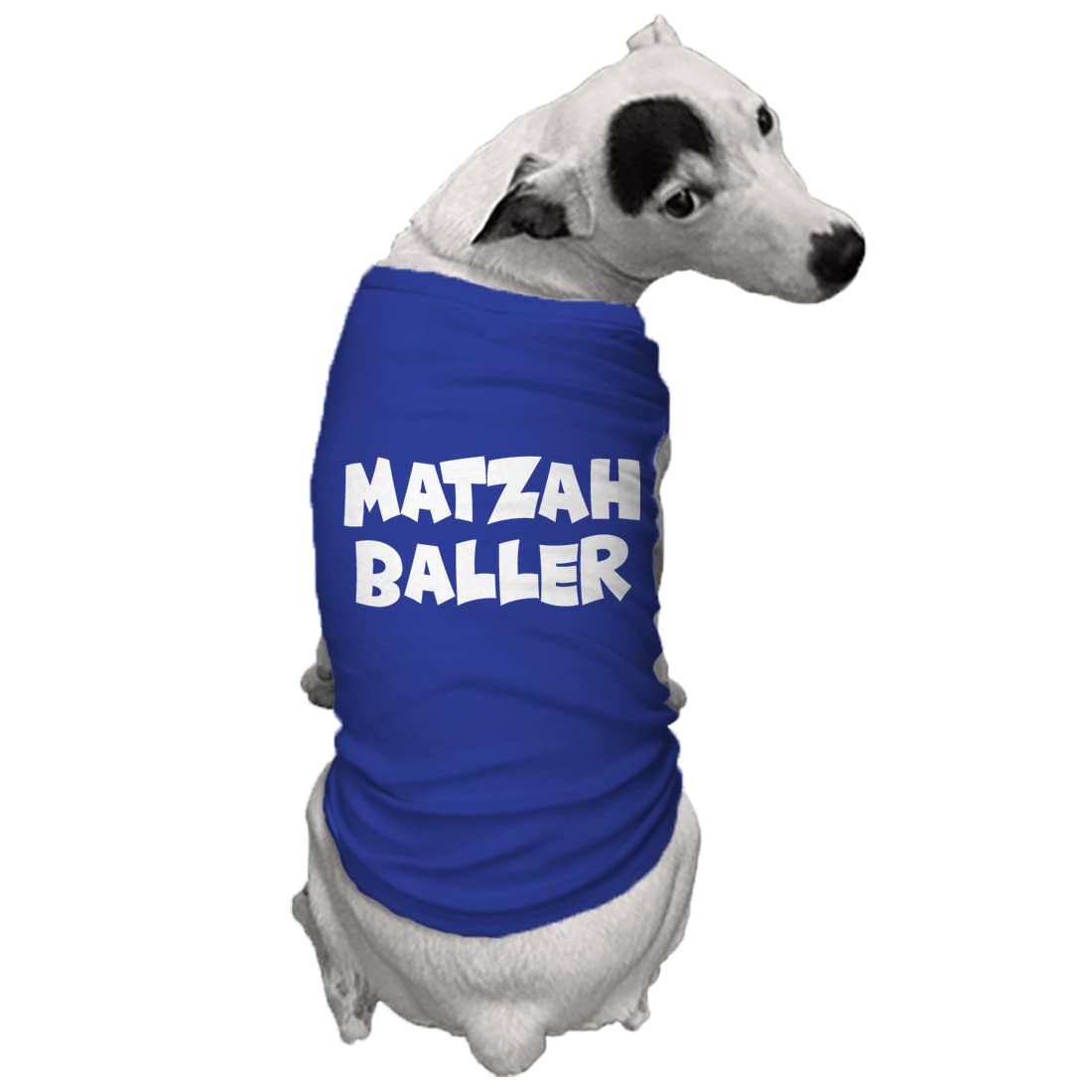 Matzah Baller - Matzo Hanukkah Passover Seder Dog Shirt (Royal Blue, 2X-Large)