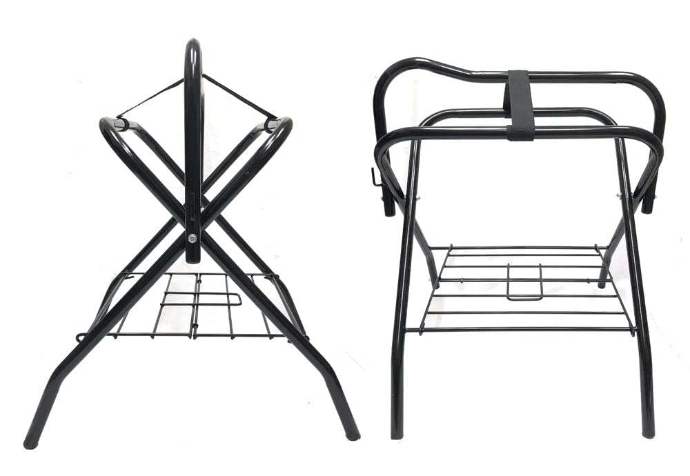 Aj Tack Pony/Miniature Horse/Child'S Saddle Freestanding Portable Pony Sized Saddle Rack Set Of 2