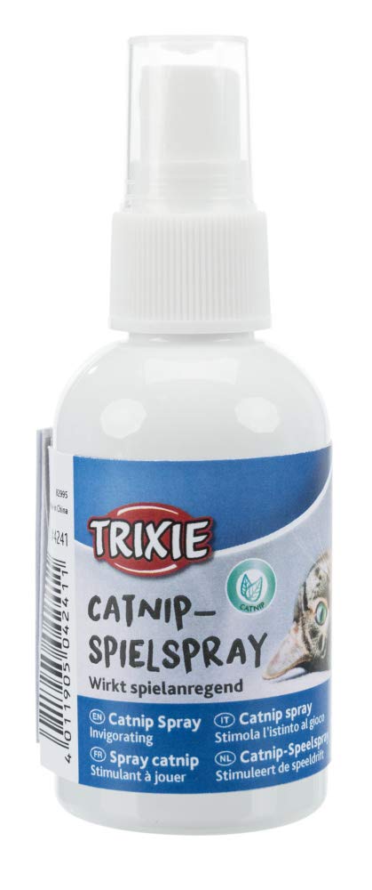 Trixie Catnip Play Spray Toy | Stimulate Playful Behaviour In Cats | Can Be Used On Toys And Scratch Post To Attract And Engage 