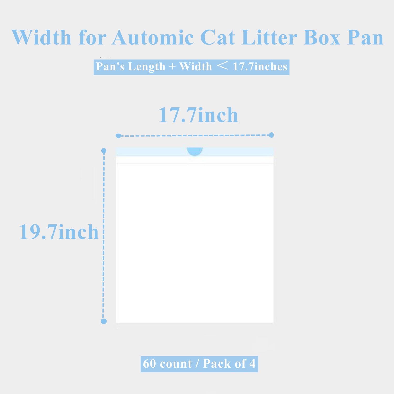 Cat Litter Box Liners With Drawstring - Litter Robot Waste Bags Heavy Duty, Extra Thick Trash Bags For Automatic Cat Litter Boxe