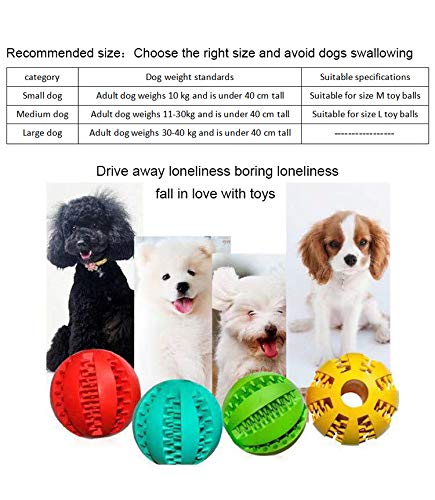 Sunglow 2 Pack Dog Toy Ball - Nontoxic Bite Resistant Teething Toys for Small/Medium/Large Dog and Puppy Cat, Dog Pet Food Treat
