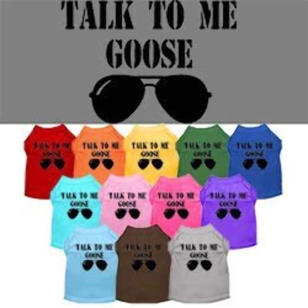 Mirage Pet Product Talk to me Goose Screen Print Dog Shirt Purple XXL