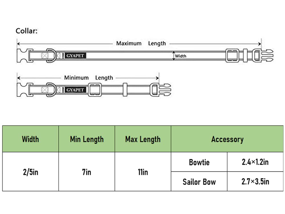 Gyapet Cat Collar With Bow Tie Bell Breakaway Kitten Small Pet Safety Solid Wedding Basic Pure Color Suede Soft Adjustable Sailo