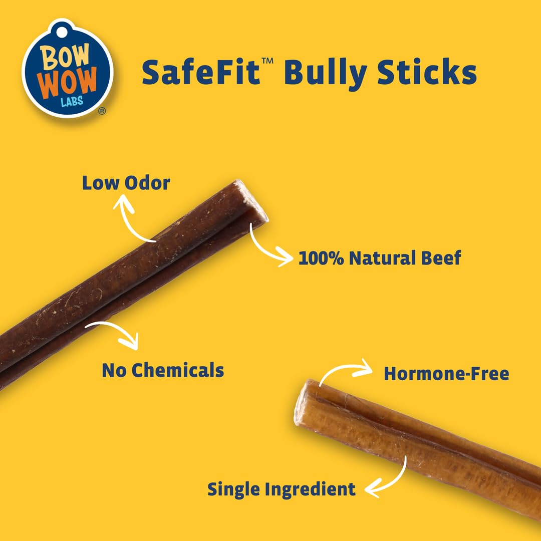 Bow Wow Labs New Bow Wow Buddy Starter Kit - Anti-Choking Bully Stick Safety Device for Dogs (L)
