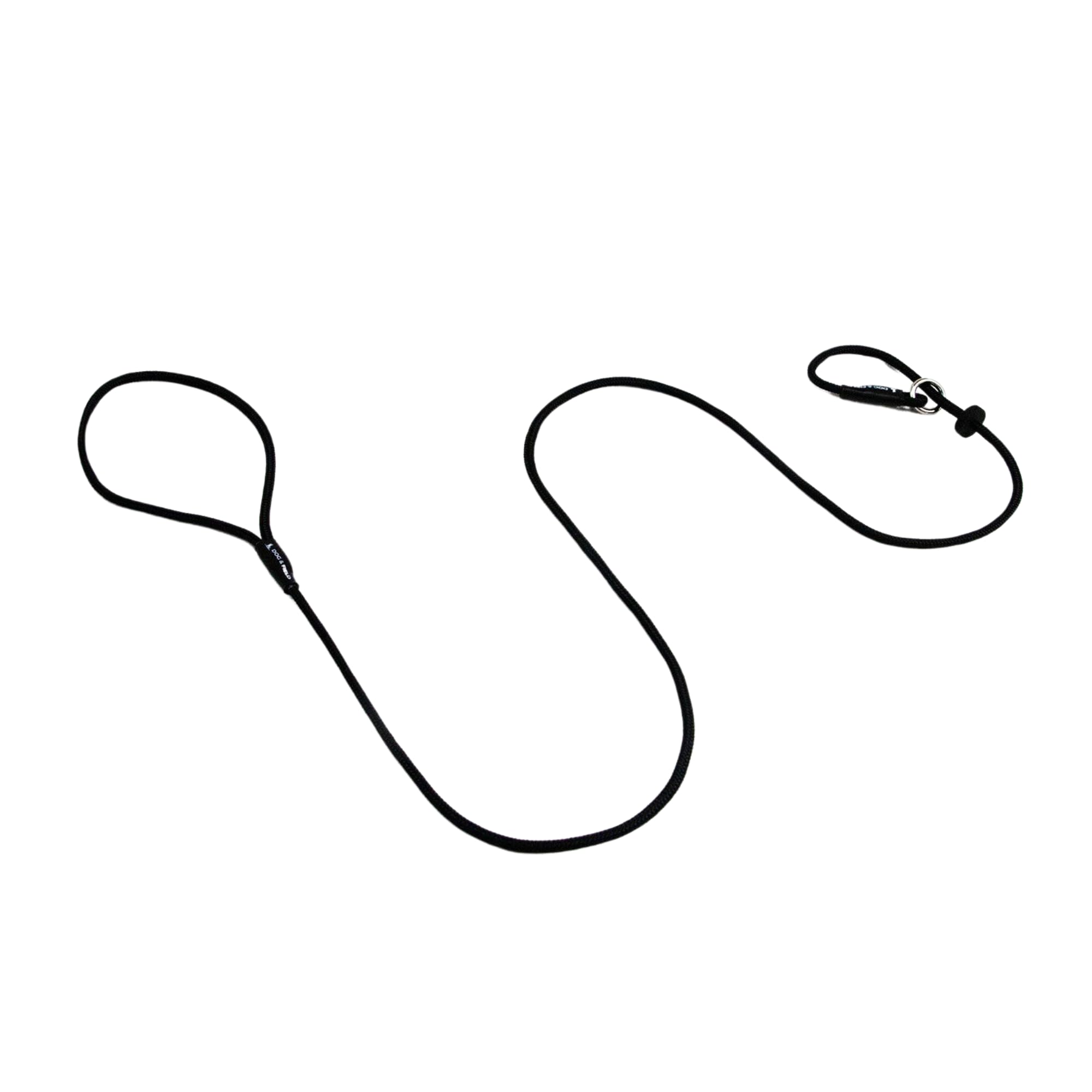 Dog & Field Signature Slip Lead For Dogs, Black. 4Ft Lightweight Dog Slip Leash With Sliding Rubber Stopper. Training Lead For D