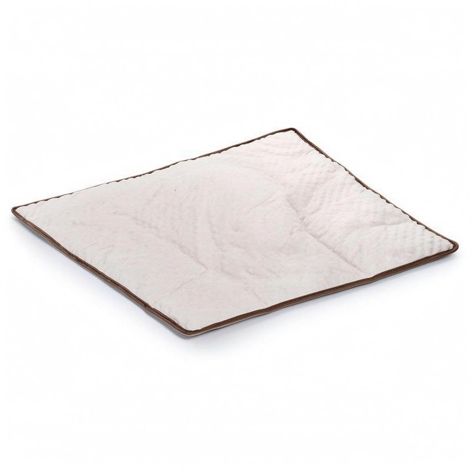 Weighted Dog Blanket Glass Bead Filled Soothing Pet Blanket Beige L