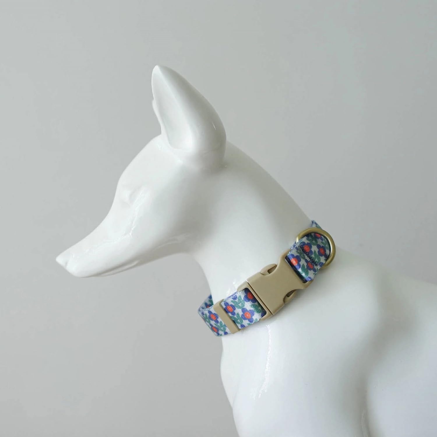 Yudote Designer Dog Collar In Floral Pattern Cute Dog Collars For Small Medium Large Dogs And Puppy (Purple Flower,L)