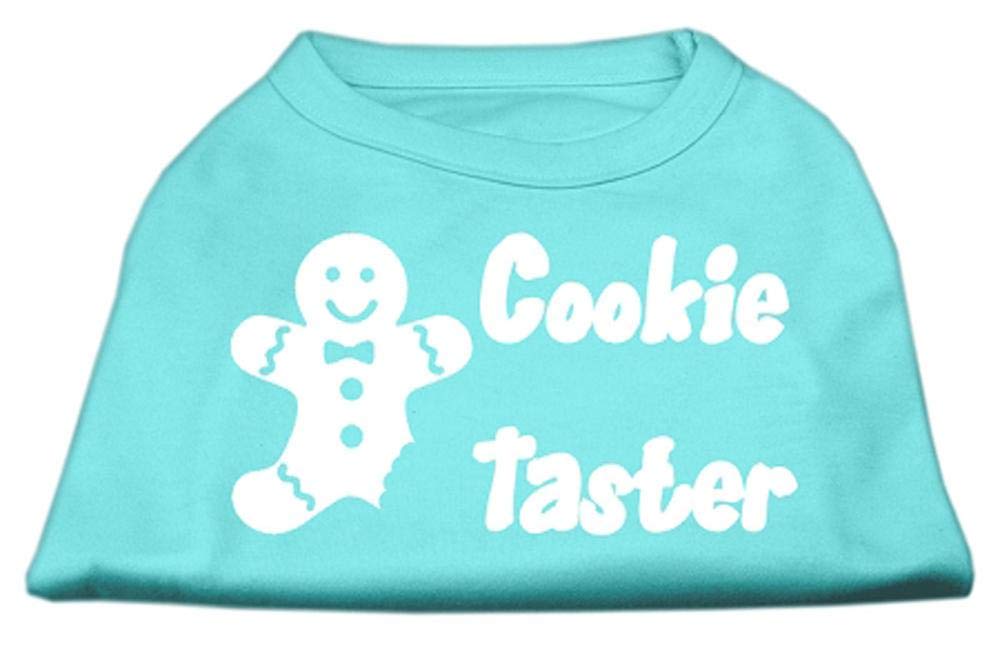 Mirage Pet Products 12-Inch Cookie Taster Screen Print Shirts for Pets, Medium, Aqua