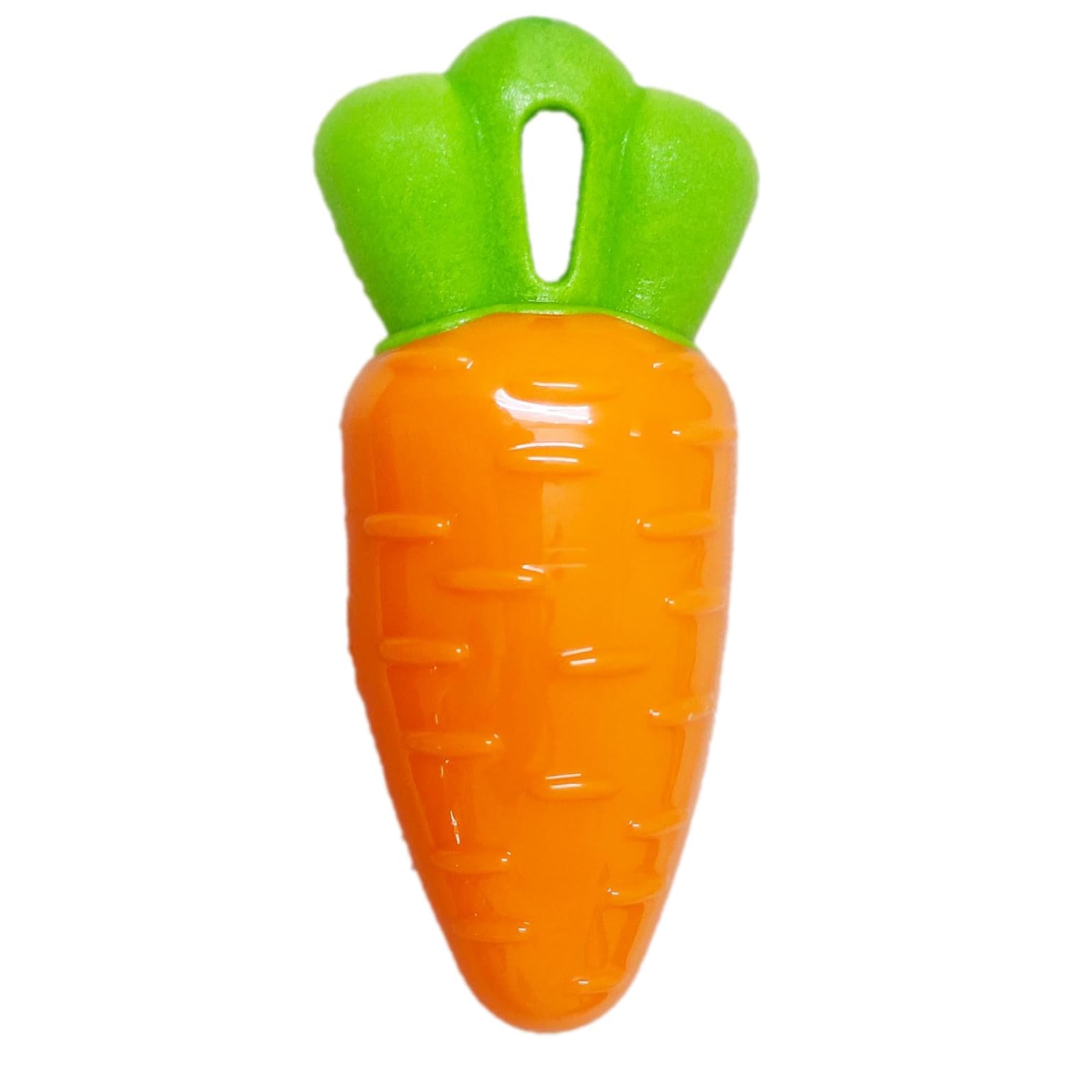 Madhabi Carrot Squeaky Dog Toy For Dogs, Durable Rubber Chew Toy For Puppies And Small Medium Dogs, Interactive Teething Toy For