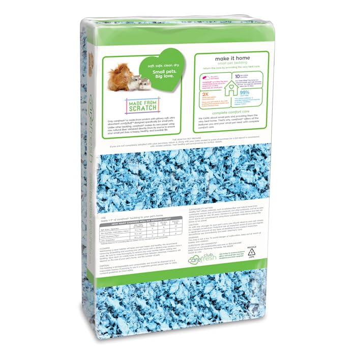 Carefresh 99% Dust-Free Blue Natural Paper Small Pet Bedding With Odor Control, 23 L