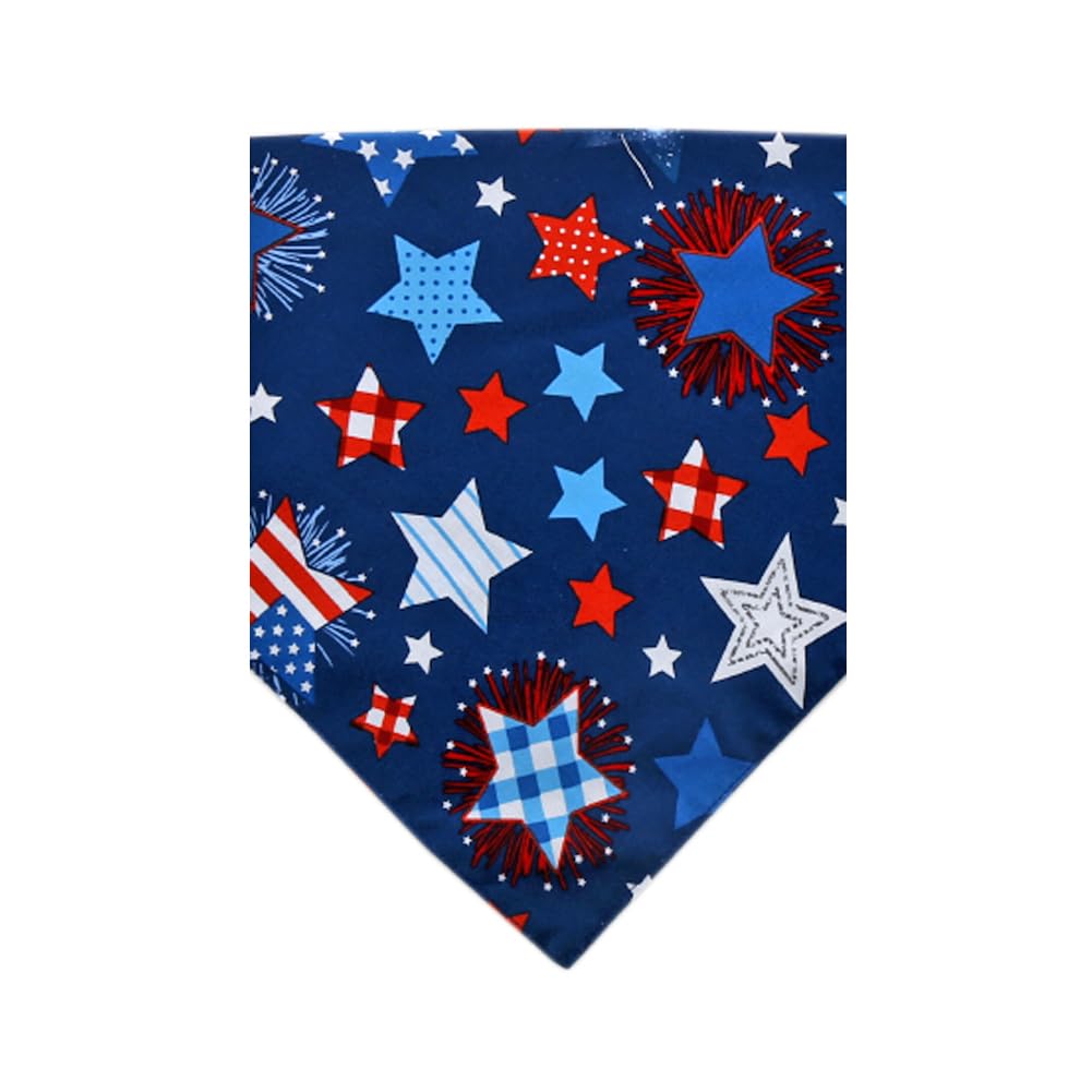 American Flag Dog Bandana 5Th Of July Pet Clothes Patriotic Reversible Triangle Bibs Scarf Accessories For Cats Animals
