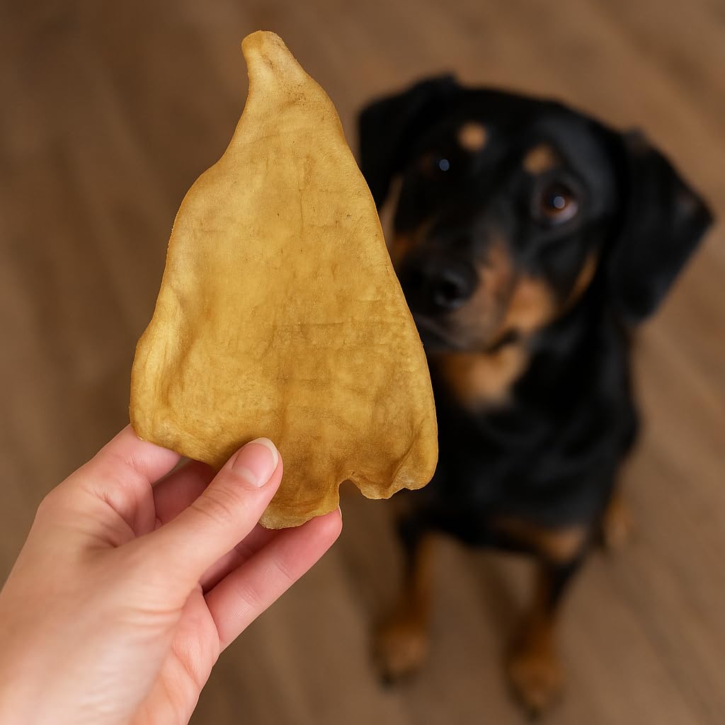 Wild Eats Water Buffalo All Natural Ear Dog Chews, Dog Treats & Snacks - 20 Piece Value Pack (Grain Free Treats - Great Alternat
