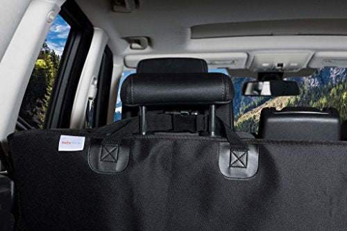 Barksbar Original Pet Cargo Cover & Liner For Dogs, Water Resistant, Machine Washable With Extended Bumper Flap Protectors For Cars, Trucks, & Suvs - 80 X 52 Inches, Black