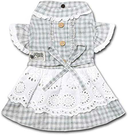 Touchdog Fetching Smock Designer Dog Dress Xsmall/Grey