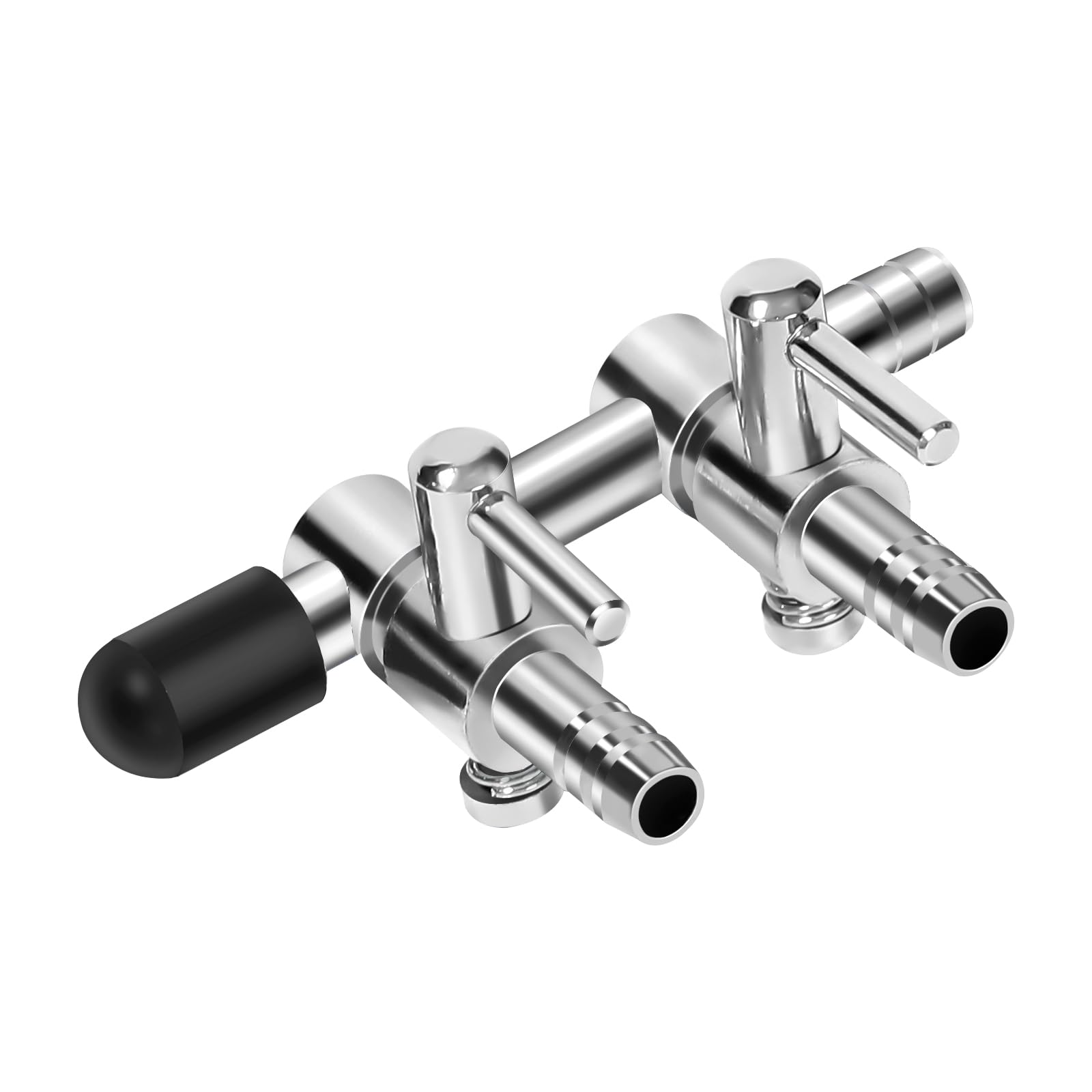 Aquaneat Aquarium Control Valve, Fish Tank Air Valve, Metal Stainless Steel Gang Valve, Air Flow Distributor Splitter For Air Pump (X-Small 2 Way)