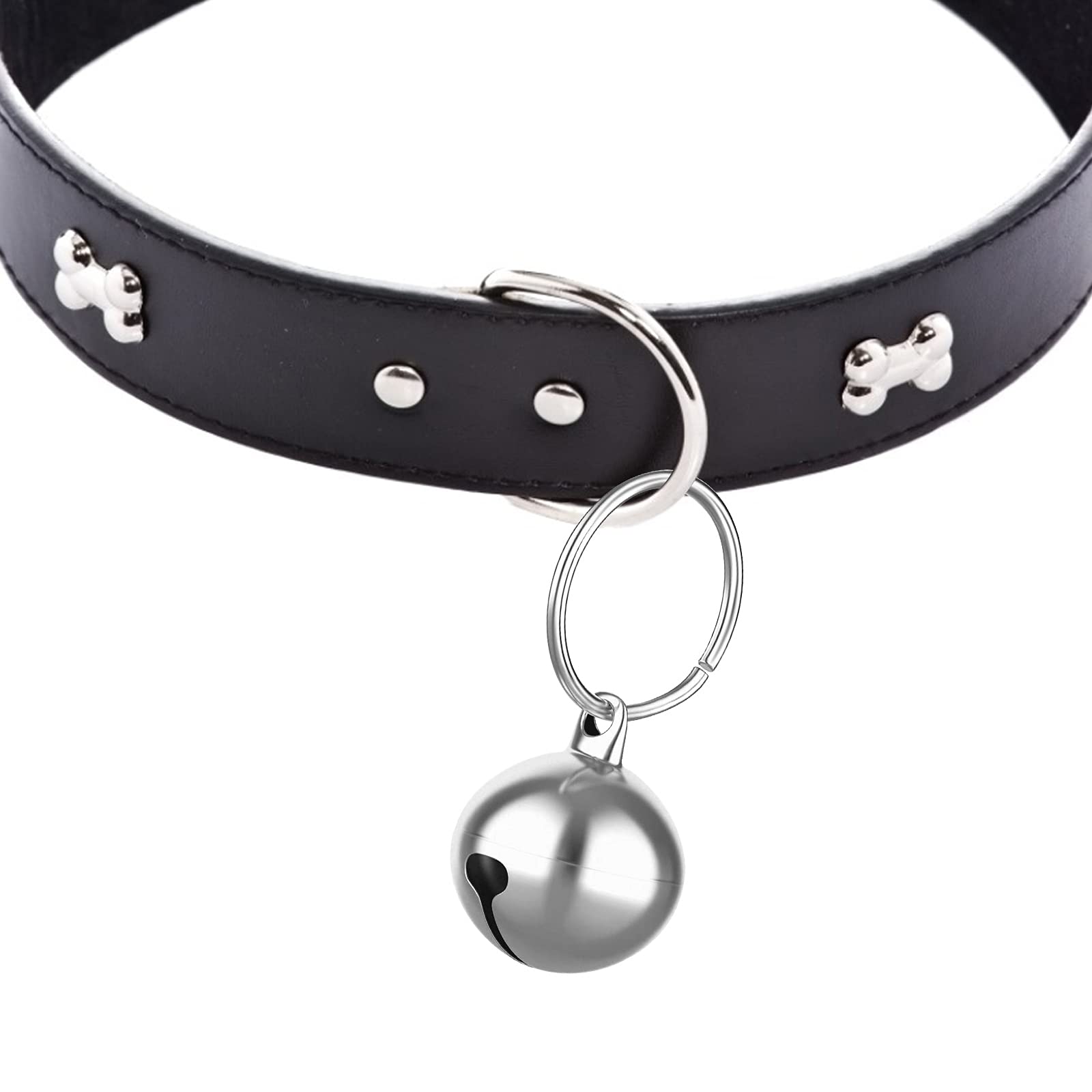 Molain 24Pcs Cat Bells & Dog Collar Bells With Keyrings, Training Jingle Bell Collar Pendant Pet Accessories Festival Party Diy Small Bells(Silver)