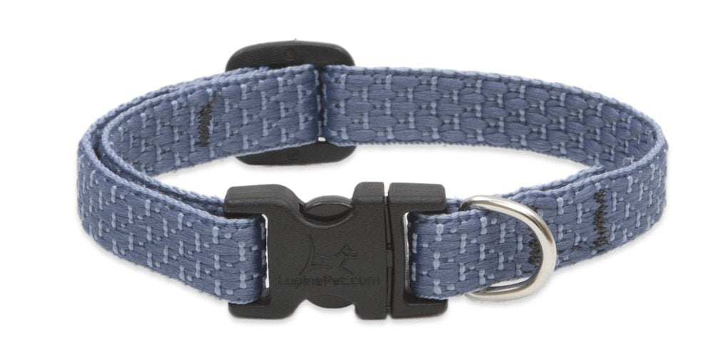 LupinePet Eco 1/2 Mountain Lake 10-16 Adjustable Collar for Small Dogs