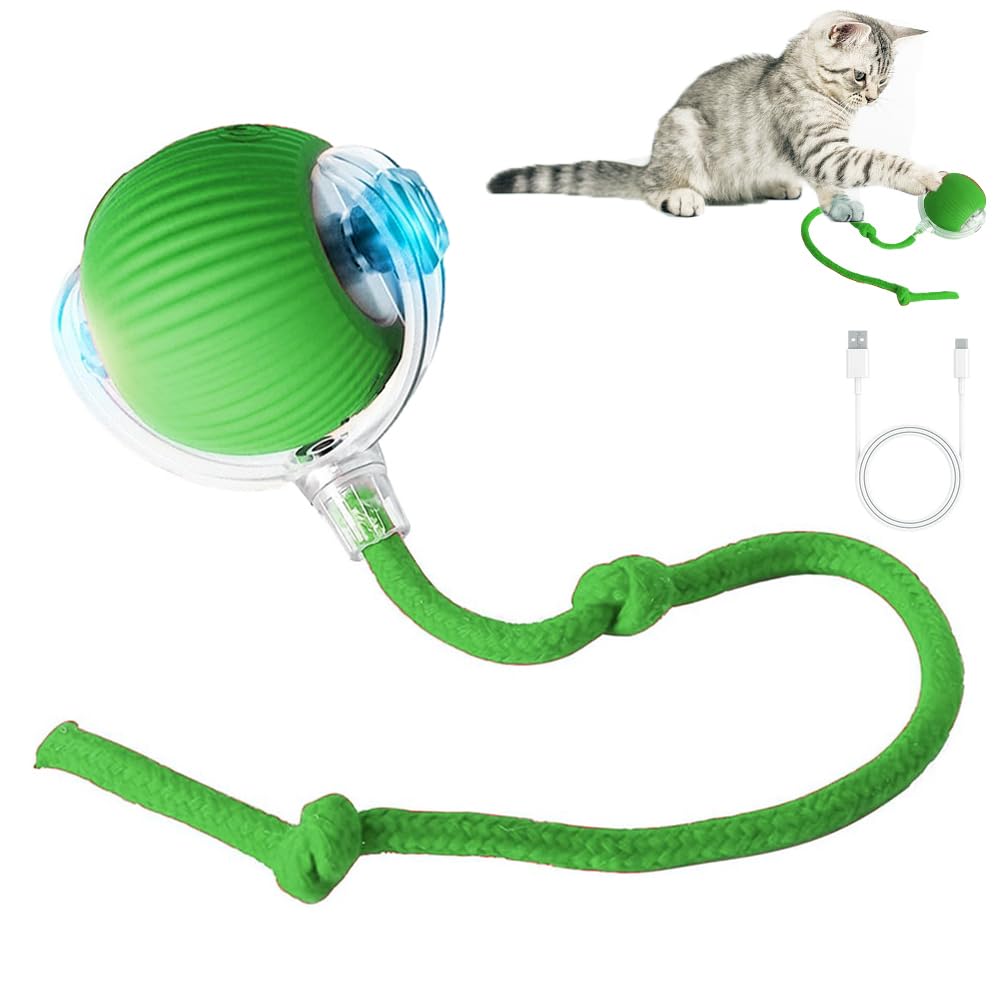 Marchul Interactive Cat Toys Ball, Automatic Moving Cat Toy For Bored Indoor Cats, Active Rolling Ball For Dogs, 360 Smart Cat B