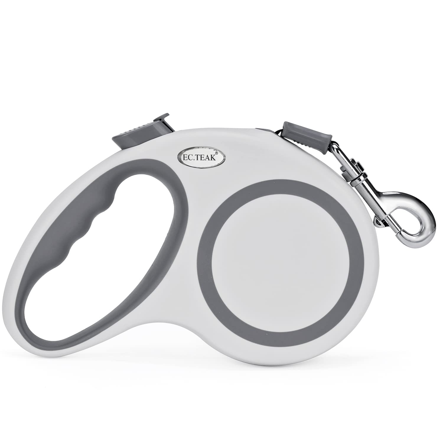 Ec.Teak Retractable Dog Leash 26 Ft, Heavy Duty Retractable Leash For Dogs Up To 110Lbs, Strong Nylon Tape No Tangle, One-Handed