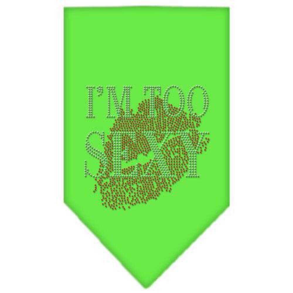 Mirage Pet Products I'm Too Sexy Rhinestone Bandana, Small, Light Pink