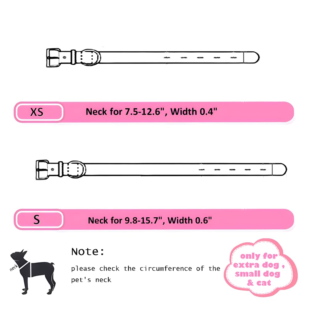 Extra Small Dog Collar With Bell, Yellow Puppy Collar Girl Cat Bell Collar Lace Adjustable For Xxs Xs Small Pet Dogs Animal Litt