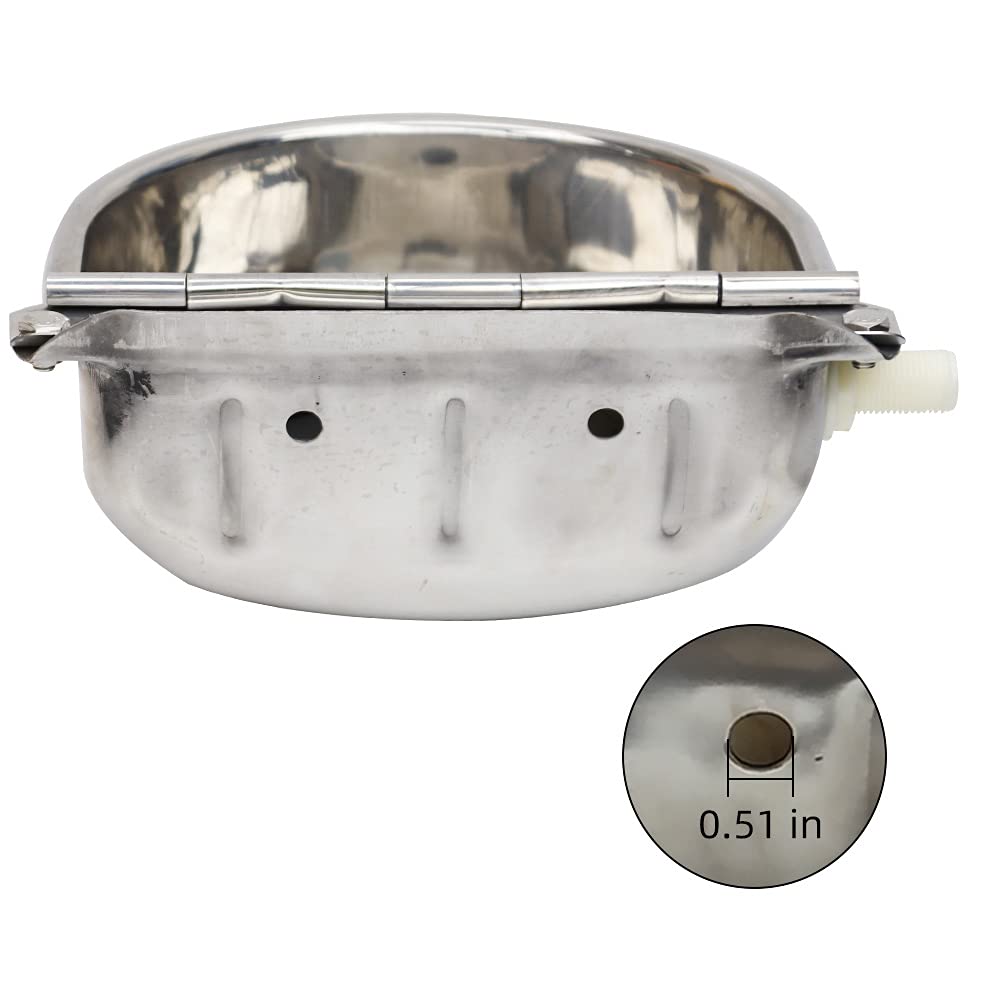 Moduoduo Automatic Water Trough Dog Feeder Bowl With Float For Cattle Horse Goat Sheep Animals Stainless Pet Livestock Tool