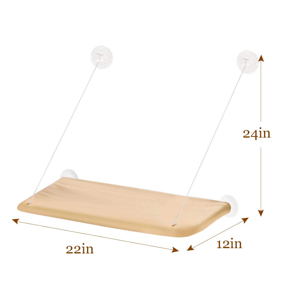 Cat Window Perch,Cat Hammock Window Seat Bed Space Saving Design 360° Sunbath Holds Up To 50Lbs For Any Cat Size