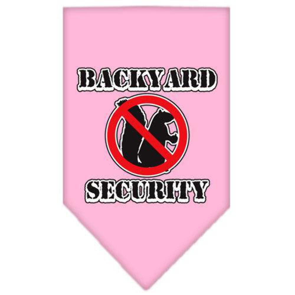 Mirage Pet Products Backyard Security Screen Print Bandana for Pets, Large, Light Pink