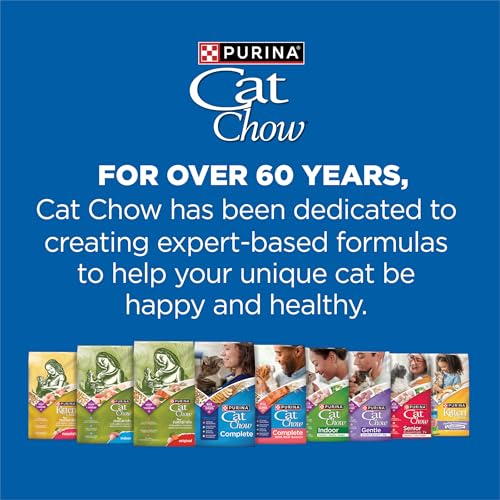 Purina Cat Chow Complete High Protein With Salmon Cat Food Dry Formula - (Pack of 4) 3.15 lb. Bags