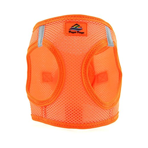 Doggie Design American River Step In Wrap Up Ultra Choke-Free Mesh Dog Harness With Safe Night Walking Reflective Strips (Soft Mesh Polyester, Machine Wash And Line Dry) (3Xl, Hunter Orange)