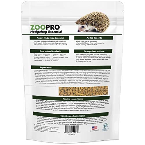 Exotic Nutrition Hedgehog Essential - Chicken Kibble with Mealworms (6 Pound)