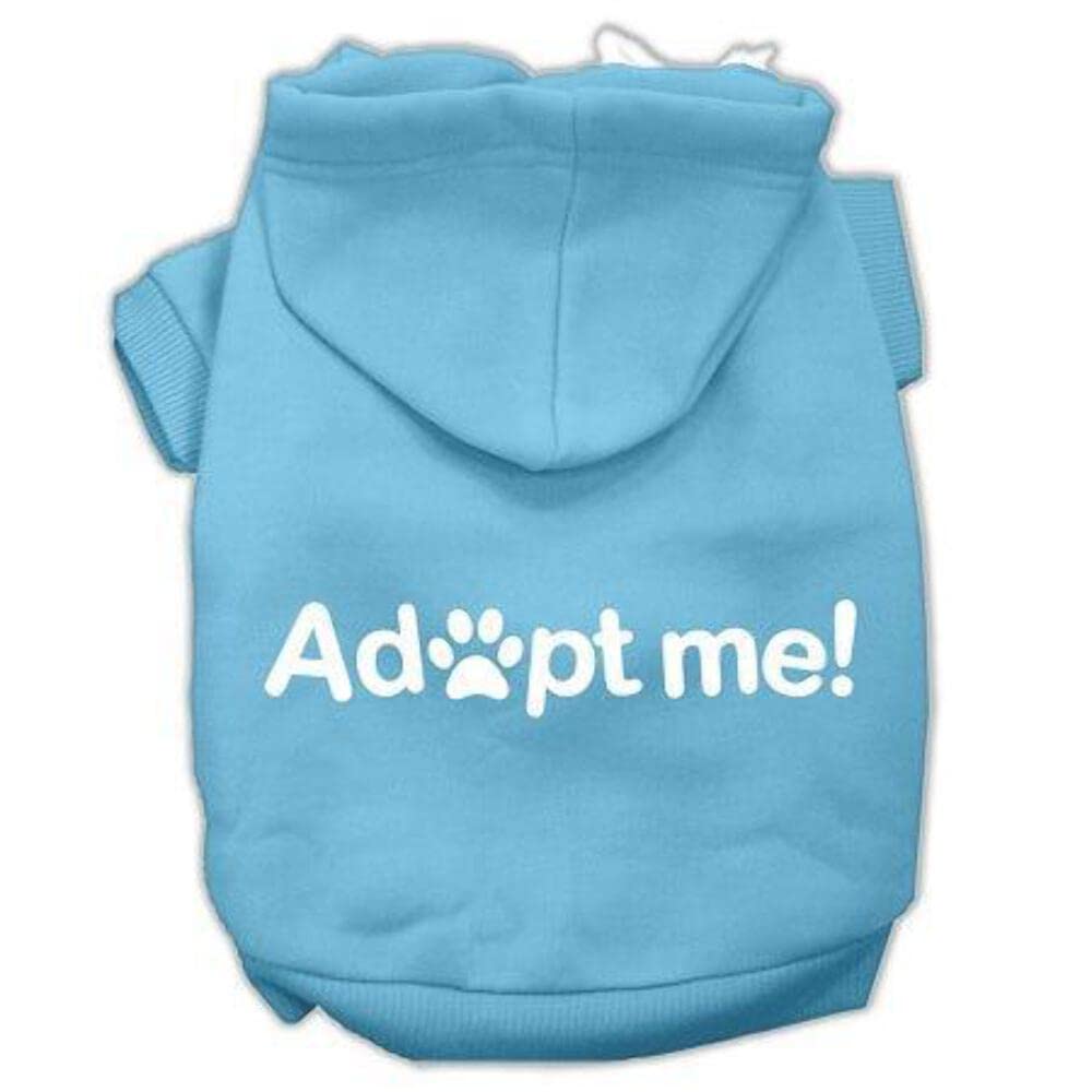 Pet, Dog & Cat Hoodie Screen Printed, 'Adopt Me' Light Pink 2Xl (20-25 Lbs.)