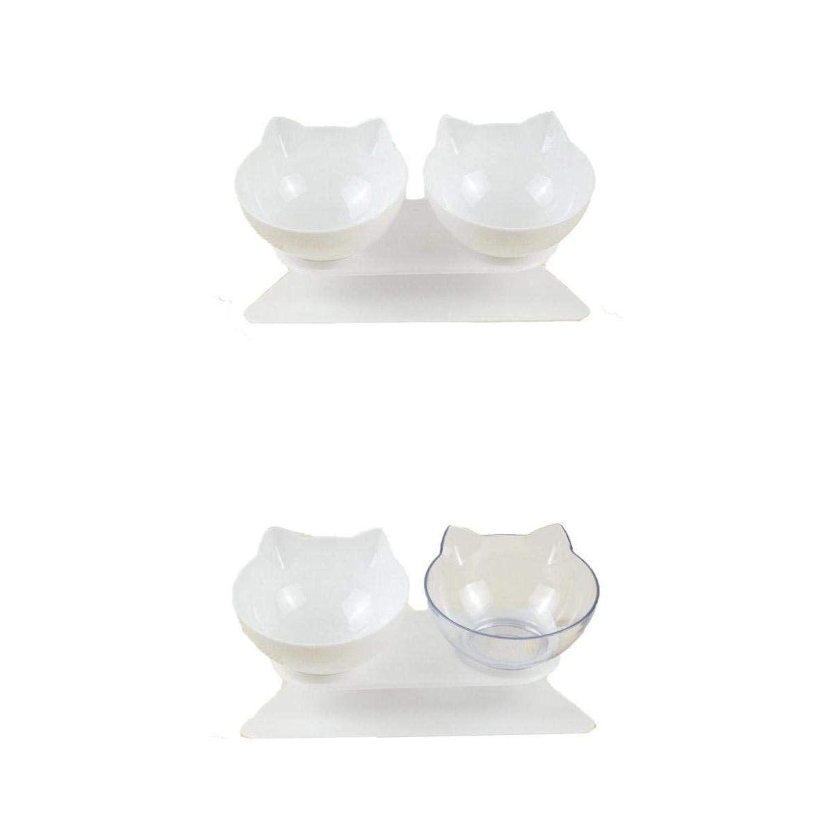 Merishopp 2Pieces Pet Food Water Feeder Dogs Cats Double Bowl With Stand | Pet Supplies | Dog Supplies | Dishes, Feeders & Fount