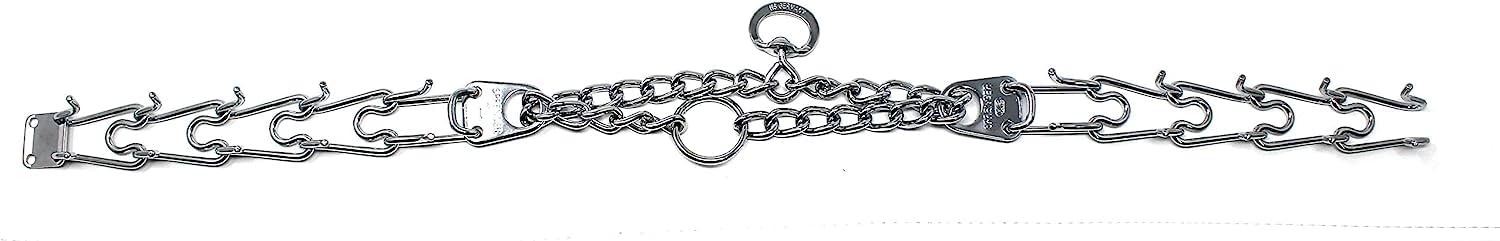 Herm Sprenger Prong Dog Training Collar Ultra-Plus Chrome Plated Steel No Pull Collar For Dogs Made In Germany 20In X 3.0Mm (Neck Size Up To 16In)