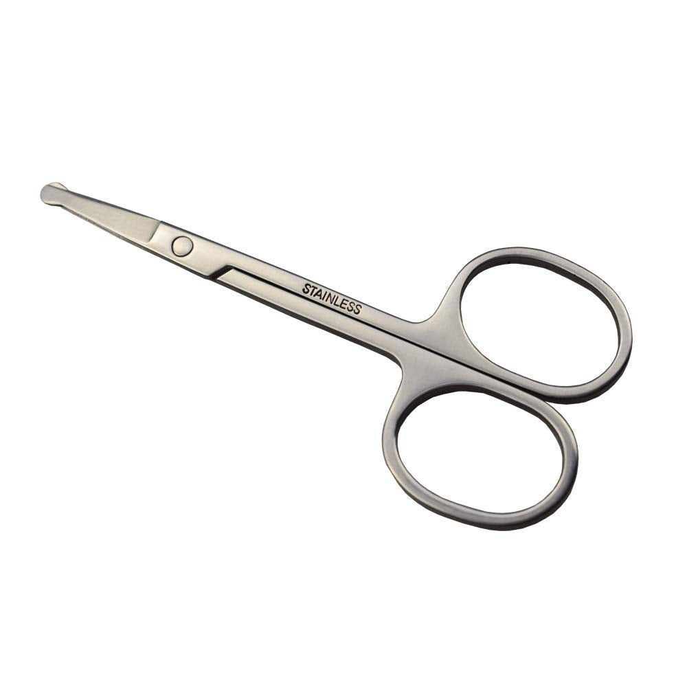 Motanar 3.5-Inch Stainless Steel Dog Pet Round-Tip Grooming Scissors For Nose, Ear, Face, Paw Hair