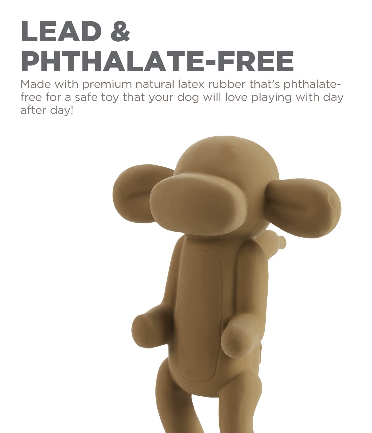 Charming Pet Latex Rubber Balloon Animal Monkey Dog Toy, Large, Brown, Model 79950L