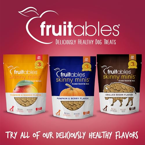 Fruitables Skinny Mini Dog Treats - Healthy Treats for Dogs - Low Calorie Training Treats - Free of Wheat, Corn and Soy - Waterm