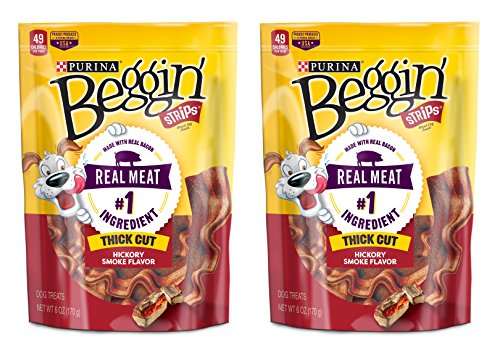 Beggin Strips Thick Cut Hickory Smoked Flavored 6 Oz. (Pack Of 2)