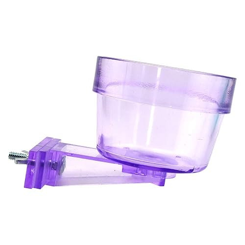 Lixit Quick Lock Cage Bowls for Small Animals and Birds. (10oz, Purple)