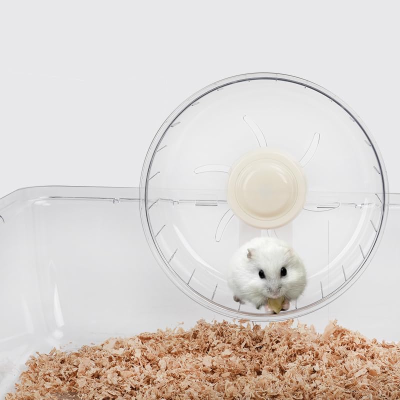 Sirvarni Super-Silent Hamster Exercise Wheel - Hamster Toys Cages Accessories 6.3 Inch Running Spinner Quite Runner For Small An