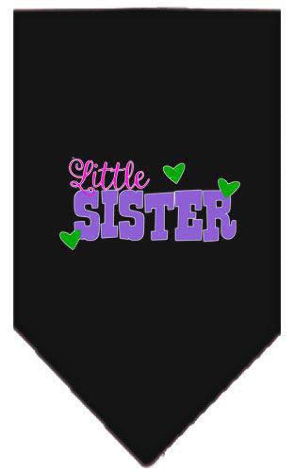 Mirage Pet Products Little Sister Screen Print Bandana Bright Pink Small