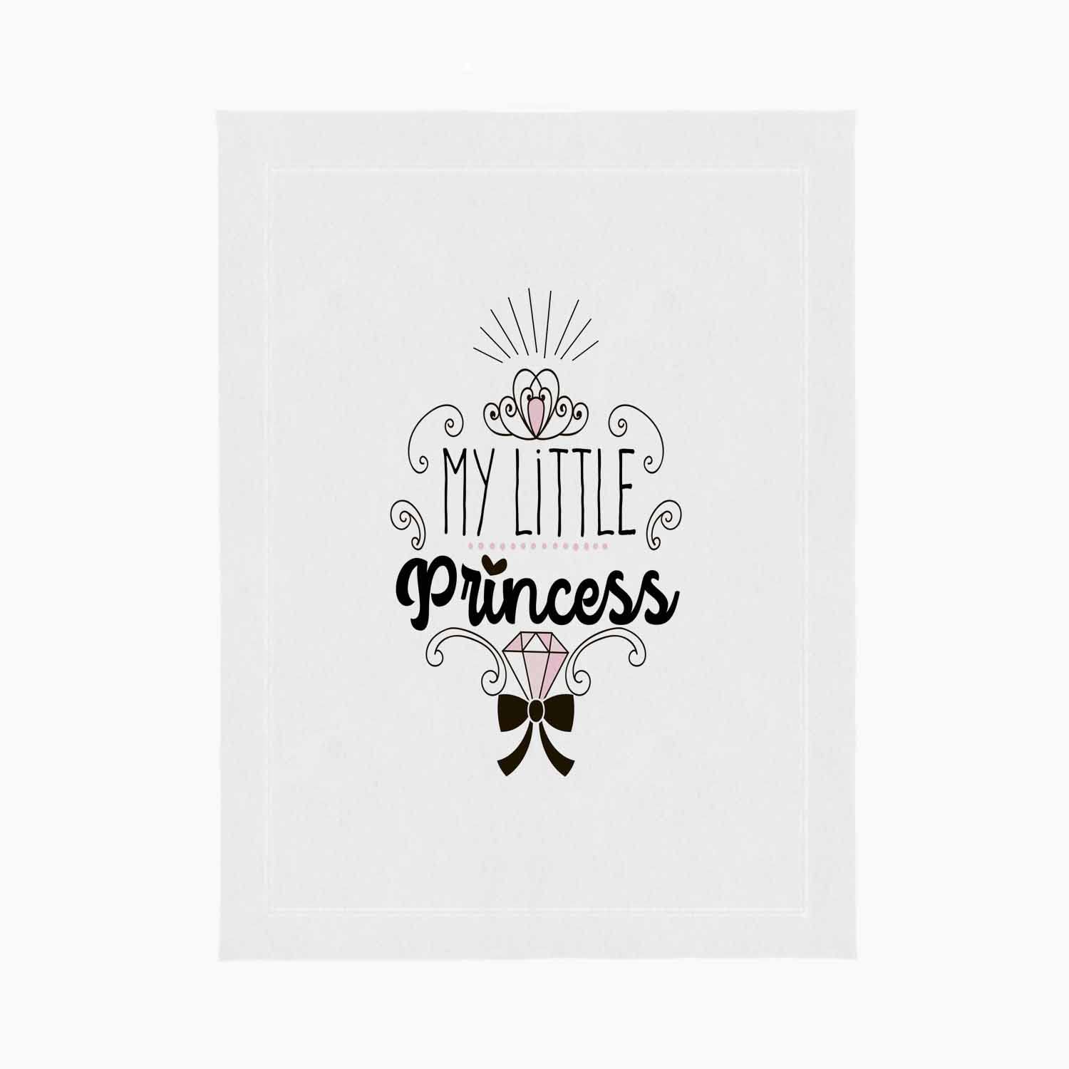 Beabes Little Princess Pet Blanket Baby Shower Diamond Adorable Pink Cute Text Puppy Cat Dog Blanket for Indoor Outdoor 24 X 32 